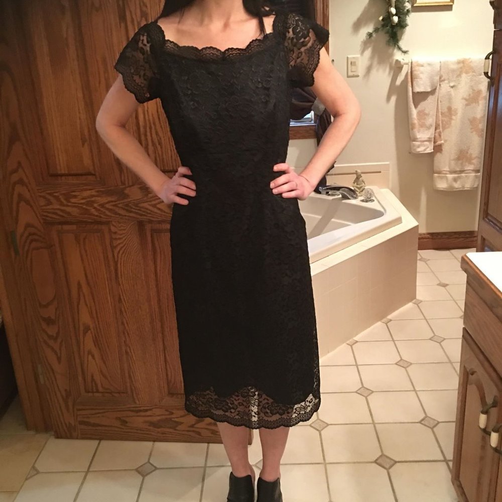 Vintage Worthington little black dress size 6